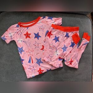 Little Sleepies PJs 2T Pink with Stars